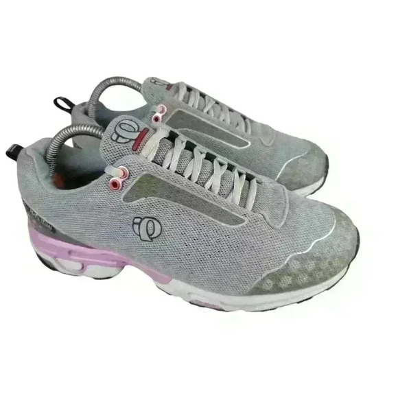 PEARL IZUMI SEEK WOMENS 9.5 ATHLETIC SHOES Syncro Frame Gray Purple Sneakers - Picture 1 of 13